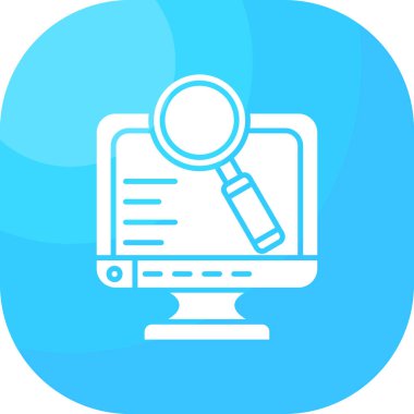 Ara. Web simgesi basit illüstrasyon