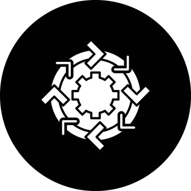 dişli simgesi vektör illüstrasyonu