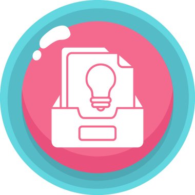 Ampul. Web simgesi basit illüstrasyon