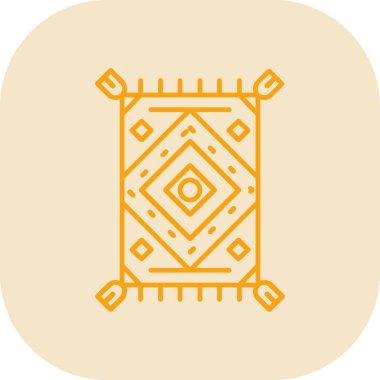 Benzersiz İslami geometrik vektör çizgisi simgesi