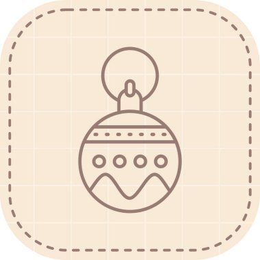 Yılbaşı topu vektör gösterimi