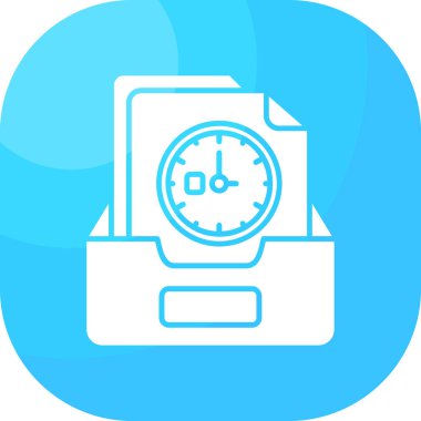 Alarm saati simgesi - ana hatlar biçiminde