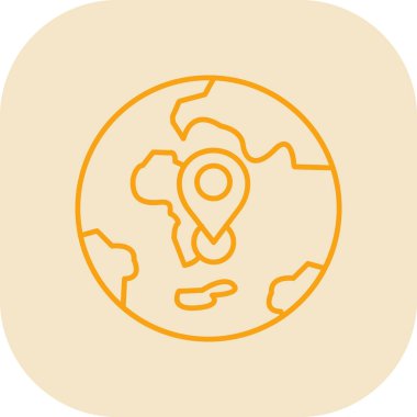 genel harita vektör illüstrasyonu