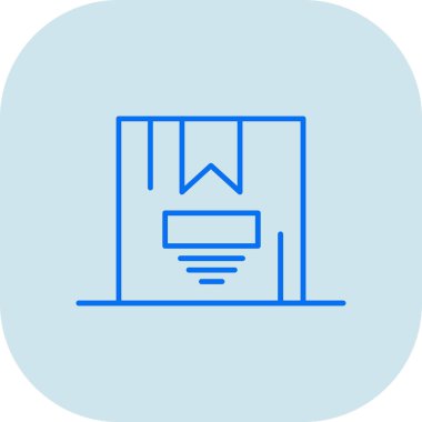 Mobilyaların mavi simgesinin vektör çizimi