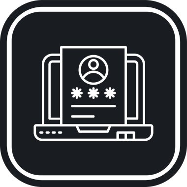 Bilgisayar monitörü, virüslü laptop, virüs simgesi, basit vektör illüstrasyonu