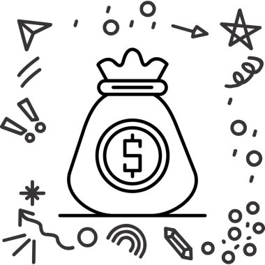 Para sikkeleri simge, özet biçimi