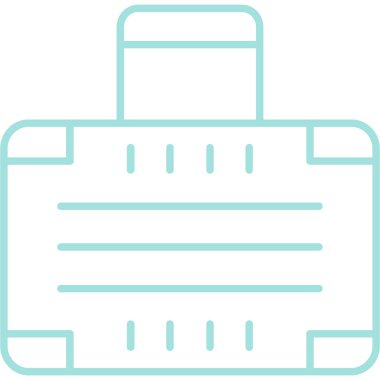 Ofis modern simgesinin vektör illüstrasyonu