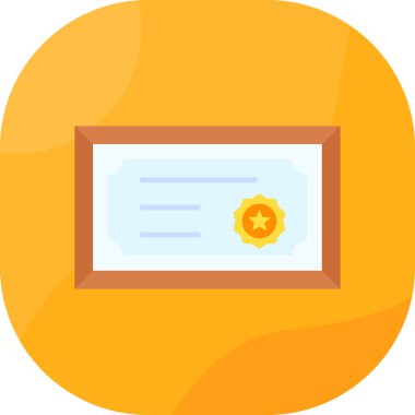 Rozet rozet simgesi düz stil