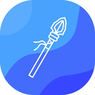 Bir çiçek simgesinin vektör illüstrasyonu