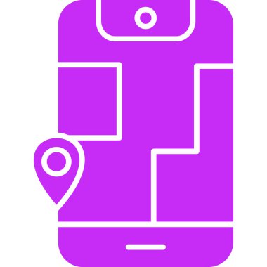 Akıllı telefon simgesinin vektör illüstrasyonu