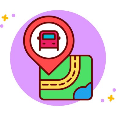 harita GPS yön bulma simgesi