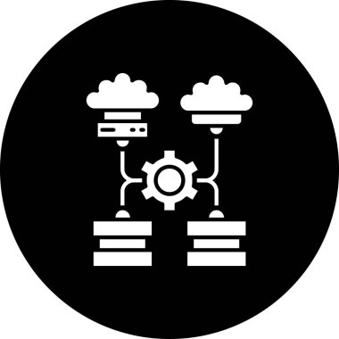 Modern b 'nin vektör illüstrasyonu bulut simgesinden yoksun