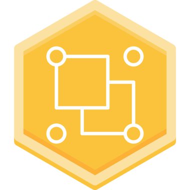 Tek bir simgenin vektör illüstrasyonu