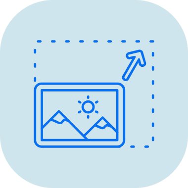 bir resim simgesinin vektör resmi