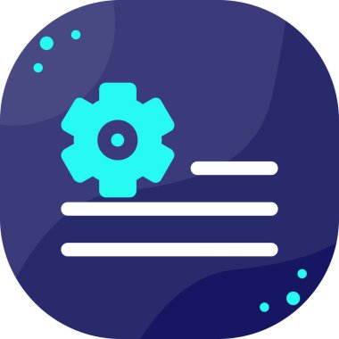 Bir dişli simgesini vektör çizim