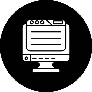 Projeniz için vektör bilgisayar simgesi