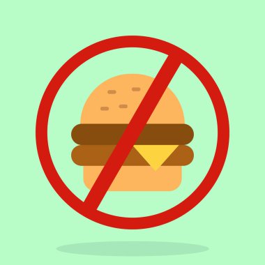 Bir hamburgerin vektör çizimi