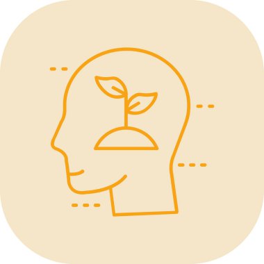 Baş simge vektör çizim