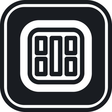 Bina. Web simgesi basit illüstrasyon