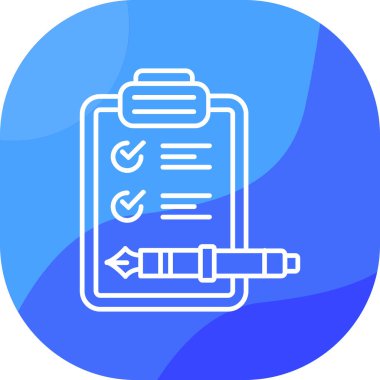 Pano kontrol listesi simgesi vektör illüstrasyonuName