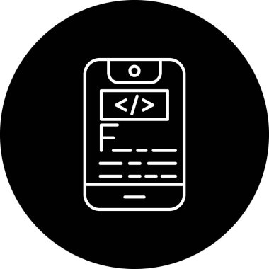 Web tasarımı glyph vektör deseni