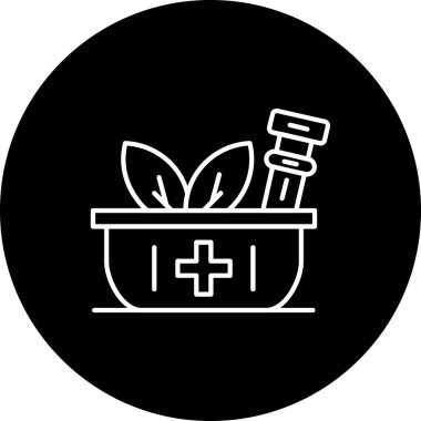 Tıbbın vektör illüstrasyonu ve modern ikon, web konsepti