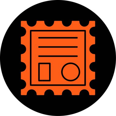 Bir belge simgesinin vektör illüstrasyonu