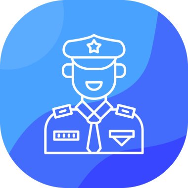 Polis simge vektör çizim