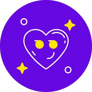 Aşk. Web simgesi basit illüstrasyon