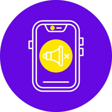 Cep telefonu. Web simgesi basit illüstrasyon