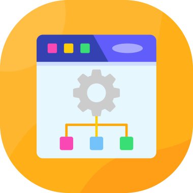 Web tasarım vektörü simgesi