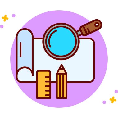 arama web tasarımı basit illüstrasyon, vektör illüstrasyonu