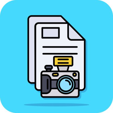 fotoğraf makinesi simgesi, vektör illüstrasyonu