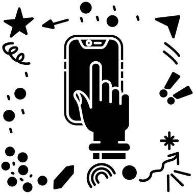 Moda tarzında izole edilmiş telefon arama simgesi