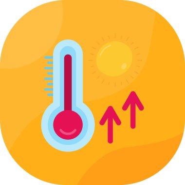 Hava durumu. Web simgesi basit illüstrasyon