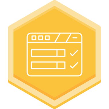 Bir web simgesinin vektör illüstrasyonu