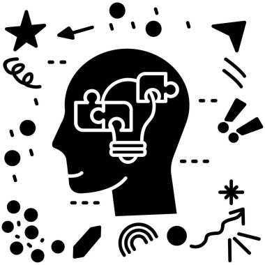 beyin fikri yaratıcılık simgesi