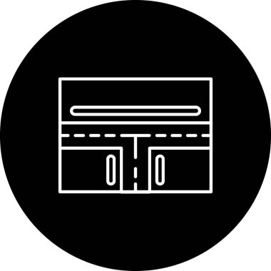 T bağlantı simgesi işaret vektörü illüstrasyonu 