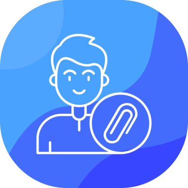 Mikrofonlu bir adamın vektör çizimi