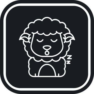 Şirin bir köpek simgesinin vektör çizimi