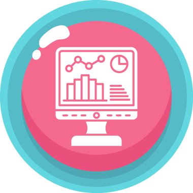 iş grafiği vektör simgesi