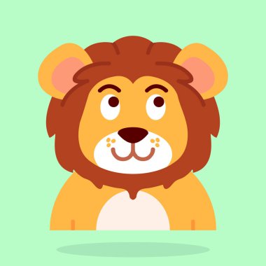 Aslan Düz Simgesi Tasarımı