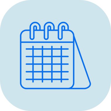 Takvim simgesi vektör illüstrasyonu