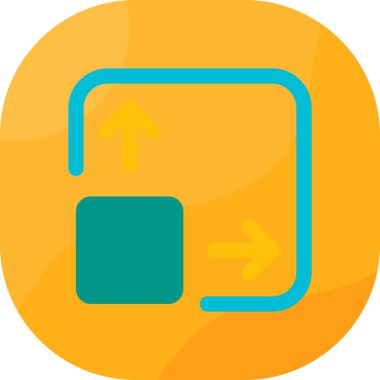 yön ikonu vektör illüstrasyonu