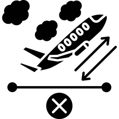 Uçak uçak seyahat simgesi