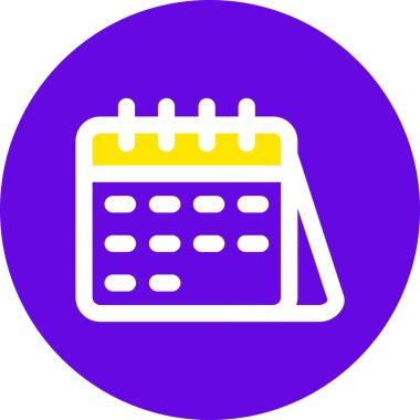 Takvim. Web simgesi basit illüstrasyon