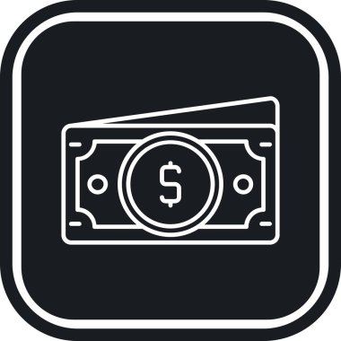 Dolar para simgesi soyut arkaplanda izole