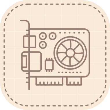 Bir İHA simgesinin vektör illüstrasyonu