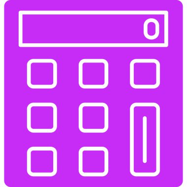 hesap makinesi simgesi vektör illüstrasyonu