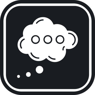 Bulut simgesi vektör illüstrasyonu